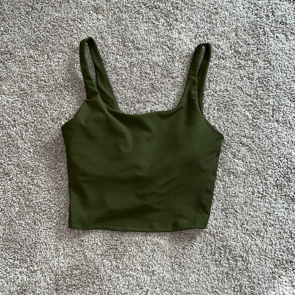 Old Navy Light Support PowerSoft Longline Sports Bra for Women [[Conifer]]